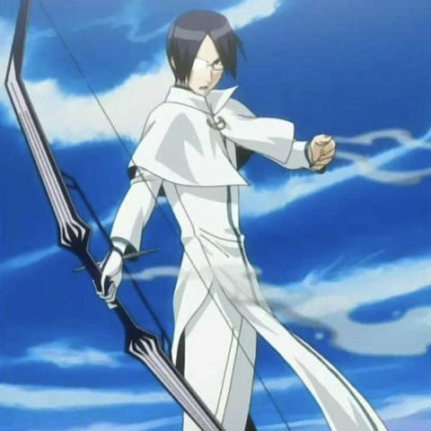 Uryu Ishida, the Quincy archer from Bleach, forming his reishi energy bow